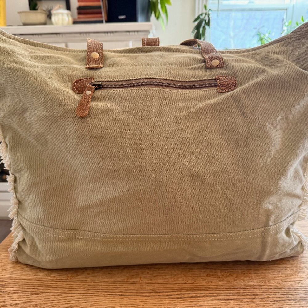 ✈️ Myra Bag "Aqua Magic" Weekender – Boho Vintage Style - Picture 3 of 7
